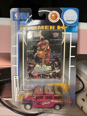Fleer Ultra LeBron James Hummer H2 Die-Cast Vehicle – Red and Gold